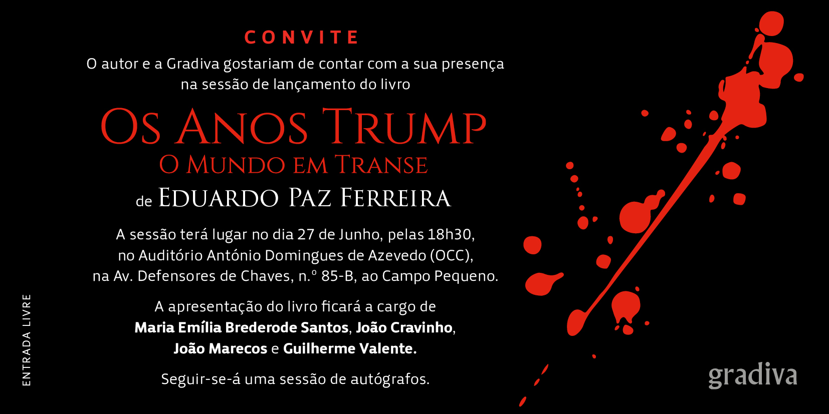 convite OS ANOS TRUMP